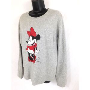 KATE SPADE x DISNEY Minnie Mouse Gray Sweatshirt SZ Large